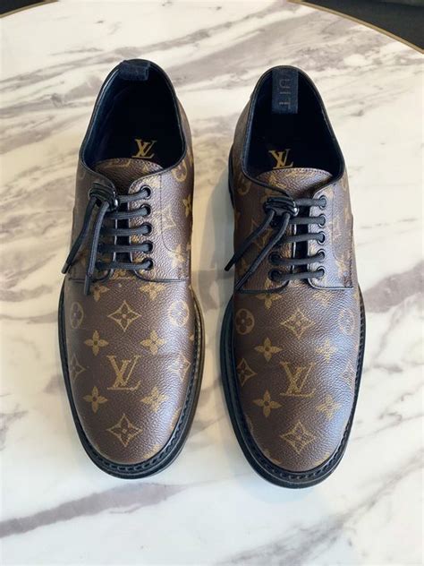 Lv Black Ice Derby Shoes 